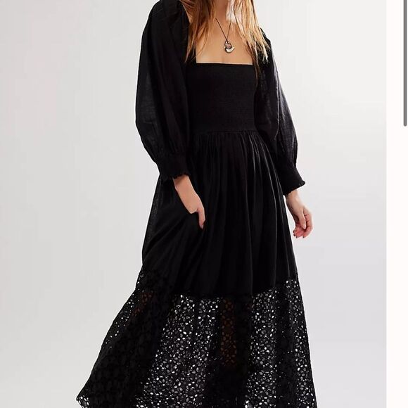 NWT Free People perfect storm midi dress-H9 - Picture 1 of 8